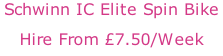 Schwinn IC Elite Spin Bike Hire From £7.50/Week